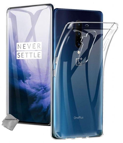 Coque Silicone + Film écran Pour OnePlus 7T Pro - Housse Fine Htdmobiles