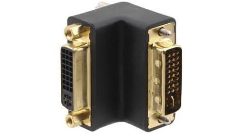 Kramer Electronics DVI-I (F) - DVI-I (M) Noir - Adaptateur pour câble (DVI-I, DVI-I, Male connector/Female connector, Noir)