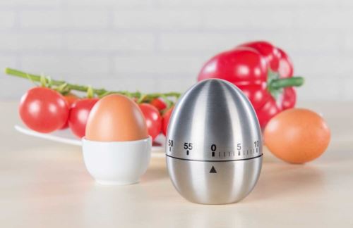 Minuteur de cuisine 60 minutes en acier inoxydable