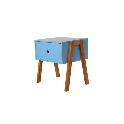 Chevet empilable - 44 x 35 x 45,3 cm - Bois - Bleu