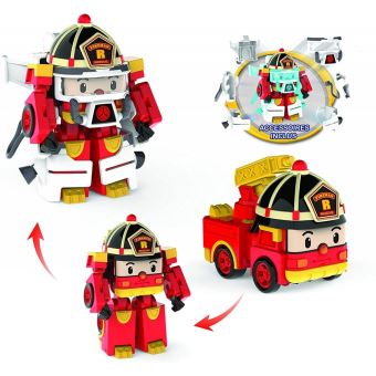 Robocar Poli – Roy Transformable 2 En 1 – Robot Ou Voiture – 10 Cm – Jouet Articulé – Dès 3 Ans