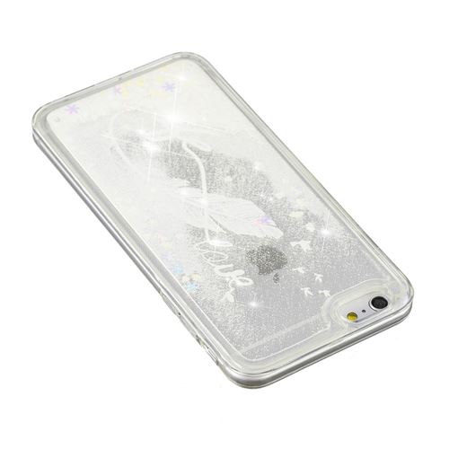 coque iphone 8 plume blanche