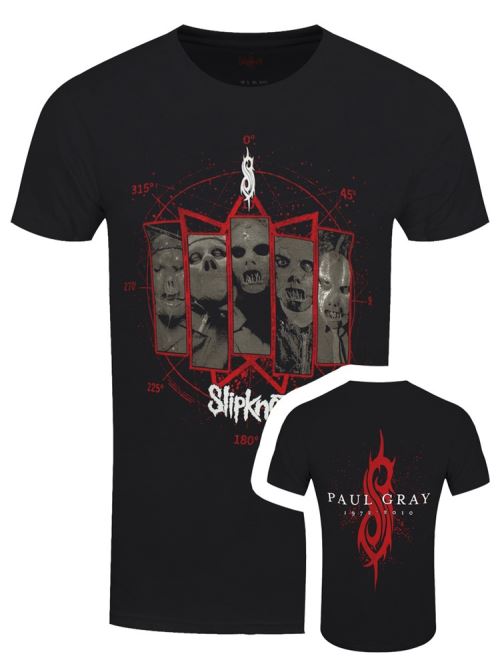 Tee Shirt H Noir Slipknot Paul Gray Tribute Taille M