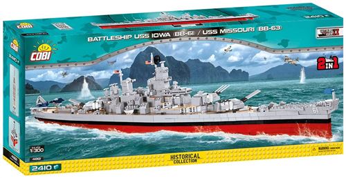 Cobi Historical Collection - 4812 - Battleship USS Iowa (BB-61) / USS Missouri (BB-63)