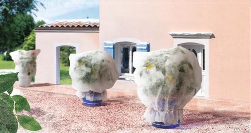 Lot de 3 housses d'hivernage Hiversac - L 1,8 x l 2 x D 1,25 m - Polypropyène