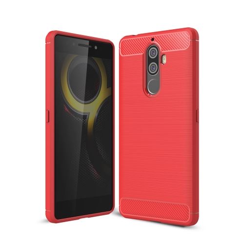 Lenovo K8 Note Coque Protection TPU Rouge Effet brossé ALS48530