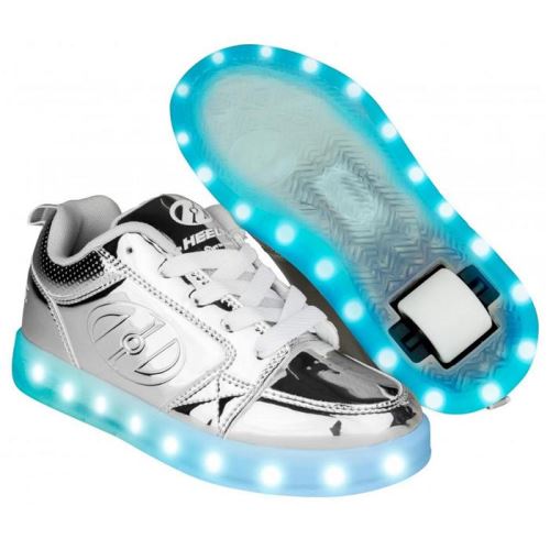 Chaussures à roulette HEELYS Premium 1 Lo (HE100263) Silver Chrome - Taille EU 33