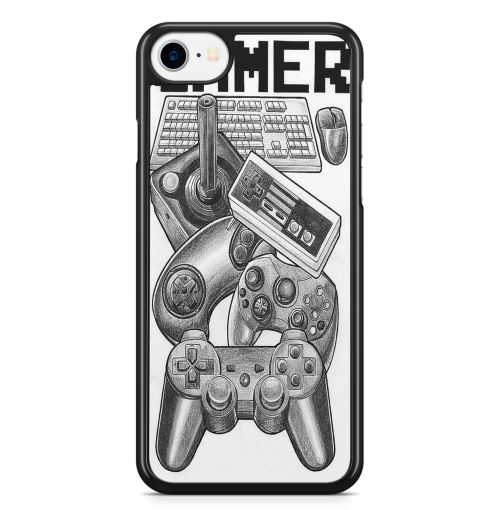 Coque Fifrelin Noire pour iPhone 6 PLUS et iPhone 6S PLUS Gamer Joystick Platform Consoles de jeux