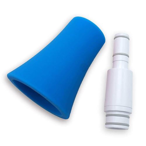 NRS Healthcare Nuvo Marchepied Instrumental n515swbl Blanc avec garniture bleu à lisser votre jsax Kit