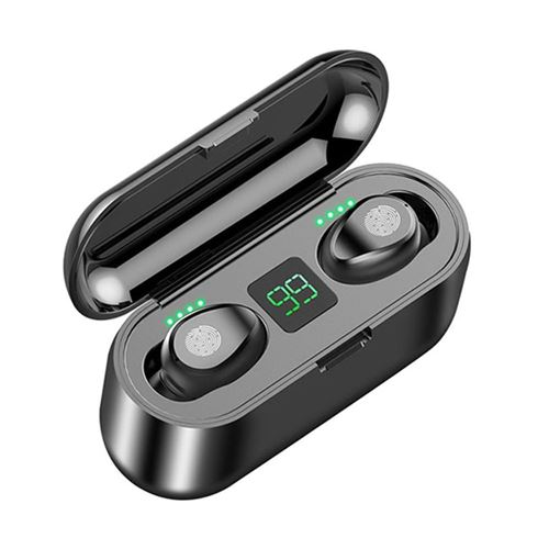 Générique Noir Ecouteurs Ipx7 Mini 5.0 Bluetooth,Sans Fil-In-Ear,Étanche,Sport