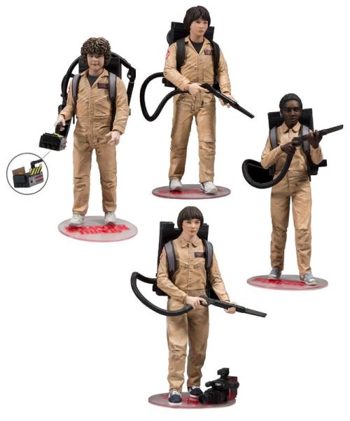 Set de 4 Figurines d'action de luxe Stranger Things - Ghostbusters
