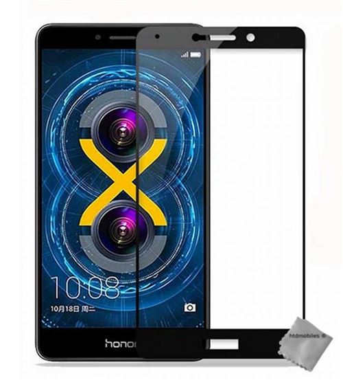 Film de protection verre trempe incurve integral Huawei Honor 6X Pro - NOIR - htdmobiles
