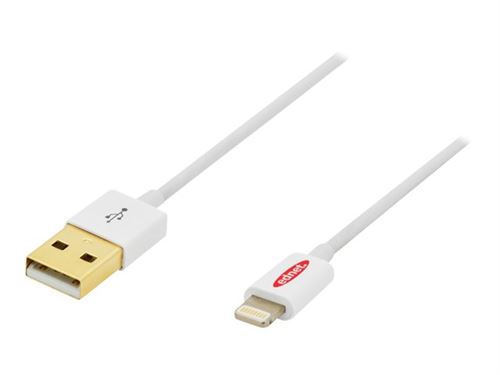 EDNET  - C&acirc;ble Lightning - USB m&acirc;le pour Lightning m&acirc;le - 1 m - double blindage - blanc 
