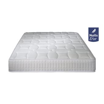 Matelas Mémoire De Forme Ferme Deluxememory 21 Cm - Orthopédique + Oreiller Offert - Nuits D'or