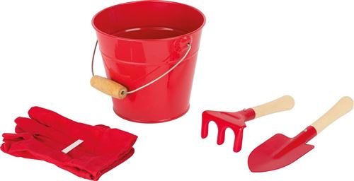 Outils de jardinage et seau