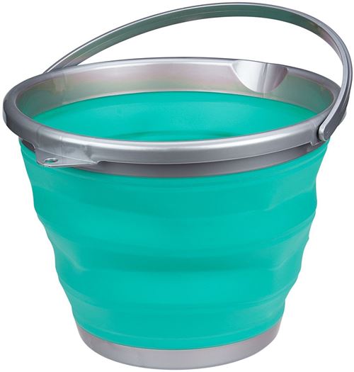 Abbey Camp seau pliant 15 litres vert / gris
