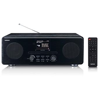 Lenco DIR-260BK - Radio Internet/DAB+/FM avec lecteur CD et Bluetooth®, noir - 1