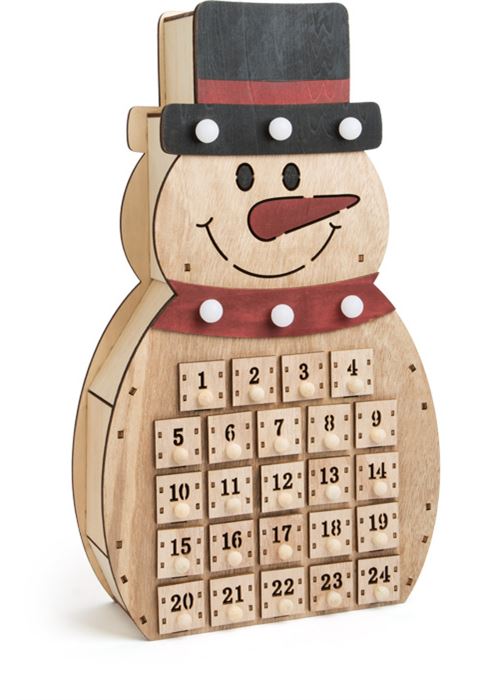 Calendrier De L'Avent Bonhomme De Neige