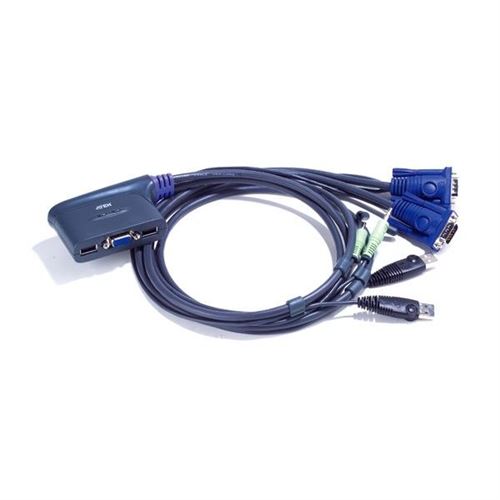 ATEN CS62U - KVM / audio / USB switch - 2 poorten - desktop