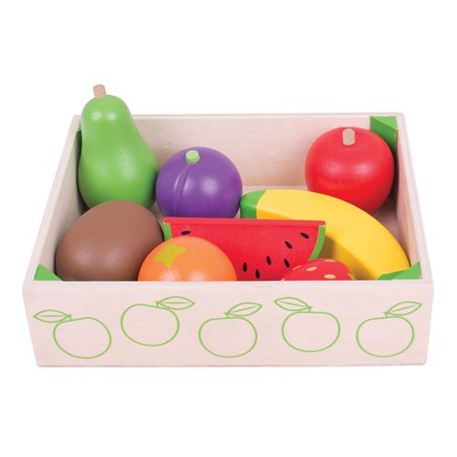 Bigjigs Boîte En Bois Avec Des Fruits