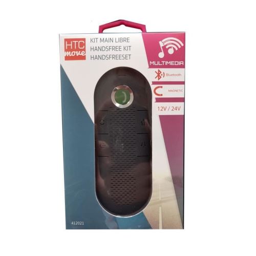 M500 Kit main libre bluetooth 12 / 24 V avec micro intégré + Chargeur AC et câble de charge