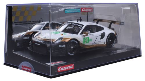 Carrera track car Porsche 911 junior 1:24 noir/blanc/or