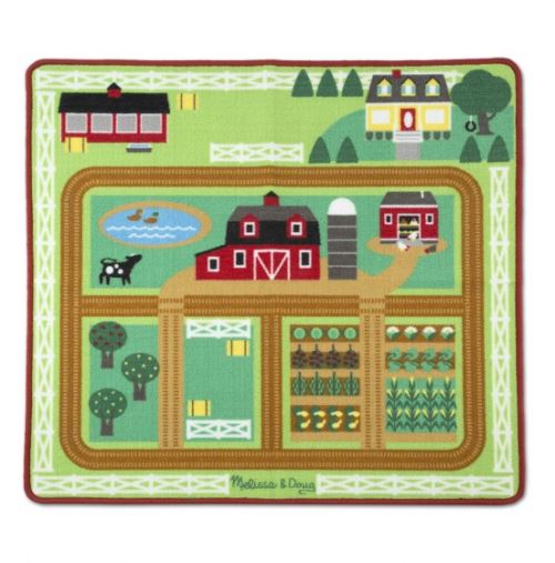 Melissa & Doug Autour du tapis de jeu de basse-cour 91 x 100 cm