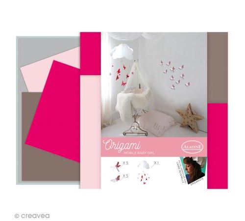 Kit Origami - Décoration chambre de bébé - Fille
