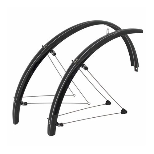 Garde boue city-vtc tringles 28'' stronglight tour 54mm noir (paire)
