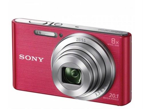 Compact Numérique SONY Pack W830 rose + Housse + Carte 4Go