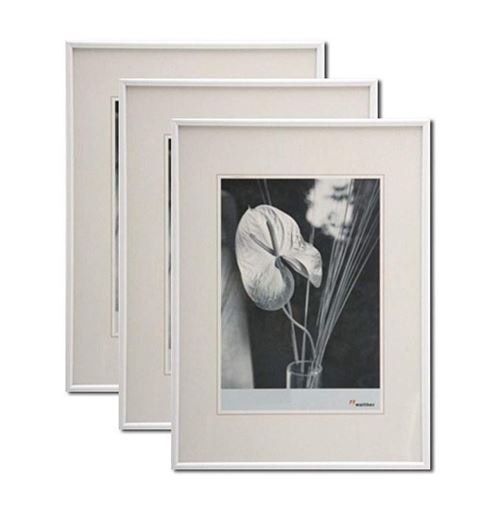 Lot de 3 cadres photo Galeria - 10 x 15 cm - Blanc