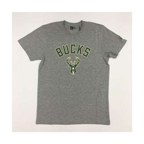 Tshirt NBA Bucks New Era Gris pour Hommes taille L