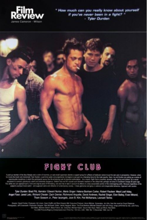 Fight Club Poster - Brad Pitt, Film Review Collectio (86x60 cm)