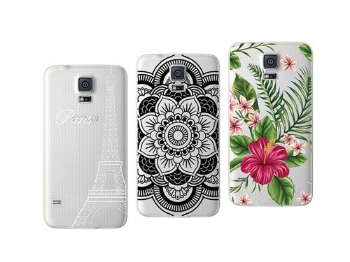 3 coques Compatibles Samsung Galaxy S5 gel souple solide résistant Anti Choc avec Impression de qualité (Pack#2)