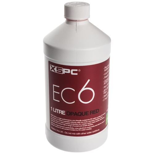xspc liquide de refroidissement xspc ec6, 1 litre opaque rouge noir