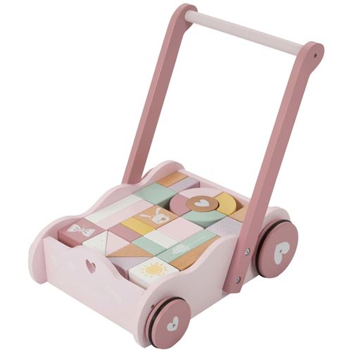 Little Dutch Chariot à blocs Bois Rose LD4414