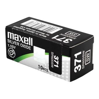 Lot 10 piles montre MAXELL 371-SR920SW 1.55V ( Accessoire alimentation ) -  Piles