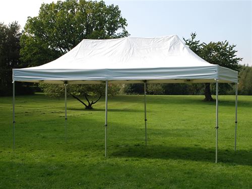 Tente Pliante Chapiteau pliable Tonnelle pliante Barnum pliant FleXtents Xtreme 50 Heavy Duty 3x6m, Blanc