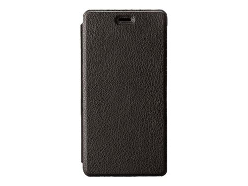 Swiss Charger Folio Case - Étui à rabat pour téléphone portable - polycarbonate, synthétique - noir - pour Wiko Highway Signs