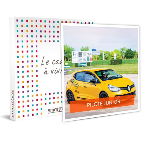 Stage d’initiation à la conduite junior : 2 tours de circuit en Clio RS pour 1 enfant - SMARTBOX - Coffret Cadeau Sport & Aventure