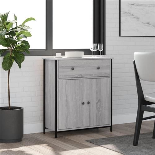 Vidaxl Gris Buffet Sonoma 80 Cm - Image 3