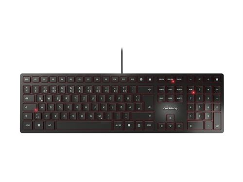 CHERRY KC 6000 SLIM - Clavier - USB - Belge - commutateur : CHERRY SX - noir