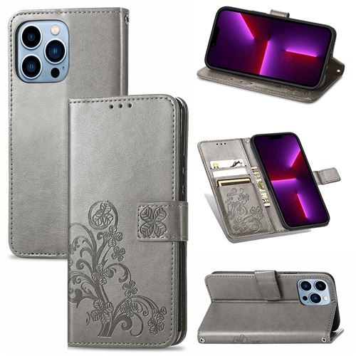 MPFRANCE Housse pour iPhone 13 Pro Max Gris [Fleur de Lys]
