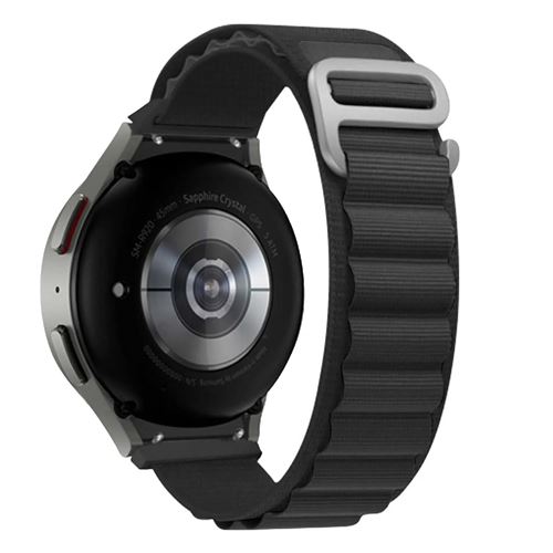 BIGBEN connected - Bracelet pour Galaxy Watch 4/5/6 - Boucle Alpine - Noir - Image 4