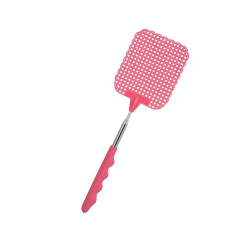 Non Communiqué Vert,Bleu,Rose Tapette À Mouche Avec Manche Télescopique Fackelmann Tecno