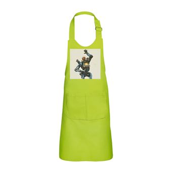 Fabulous Tablier Cuisine Enfant 2 Poches Vert Apex Legends Pathfinder Robot - Haut de gamme - 1