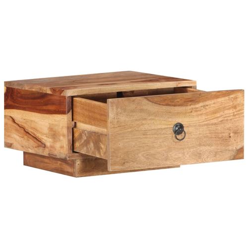 vidaXL Table de chevet 40 x 40 x 25 cm Bois massif