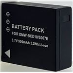 Amsahr Batterie Remplacement Panasonic CGA-S007 Pour Appareils Photo Lumix TZ1 TZ2 TZ3 TZ4 TZ5