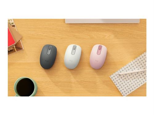 Souris Logitech M196 Bluetooth 1000 DPI Rose Plastique Recyclé Ambidextre - Image 5
