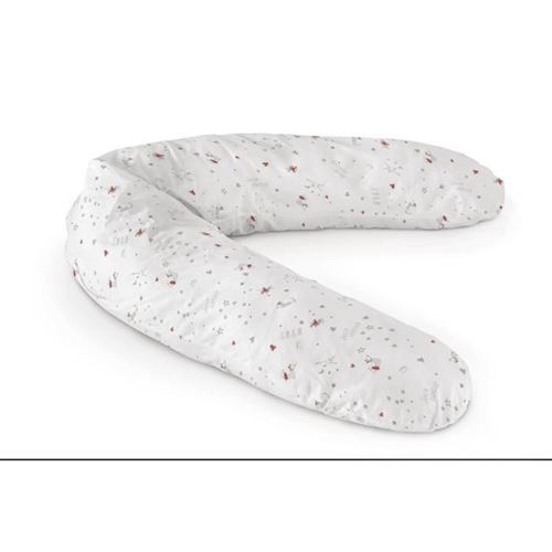 LULU CASTAGNETTE - Coussin d´allaitement JOLIE MOME 145x25 cm - Ergonomique - Gris